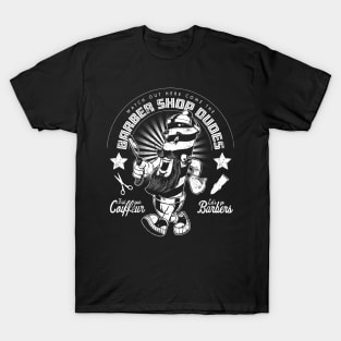 Barber Shop Mascot Character T-Shirt